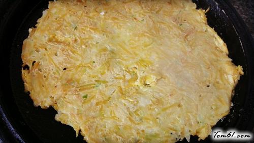 【南瓜丝鸡蛋饼】