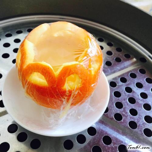 【鲜橙蒸蛋】