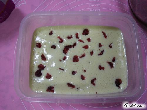 【蔓越莓蒸蛋糕】