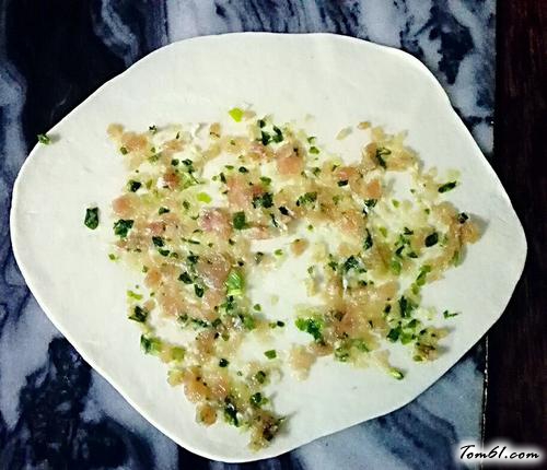 【猪油肉馅煎饼】