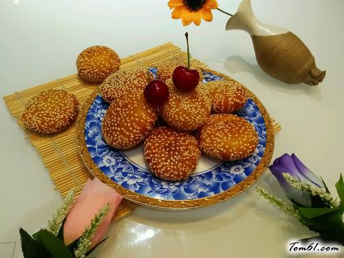 【空心芝麻南瓜饼】