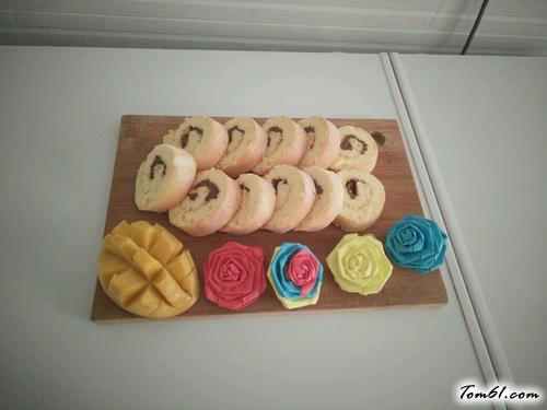 【柠檬巧克力酱蛋糕卷】