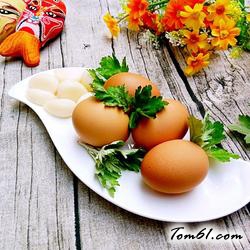端午艾叶煮鸡蛋的做法