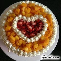 芒果草莓蛋糕的做法