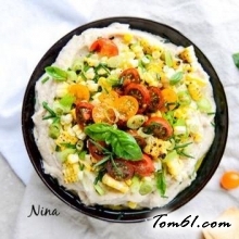 圣女果鹰嘴豆泥色拉的做法