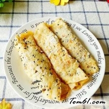 香煎芝麻肉松卷的做法