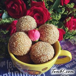 豆沙芝麻团的做法