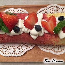 草莓酸奶蛋糕卷的做法