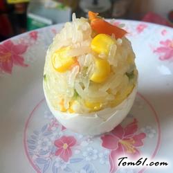 糯米彩蛋的做法