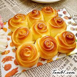 玫瑰花面包（手揉版）的做法