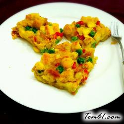 鸡蛋烤馒头丁的做法