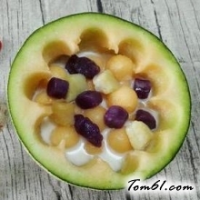 哈密瓜芋圆捞的做法