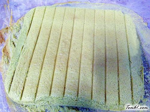 【抹茶蜜豆卷】