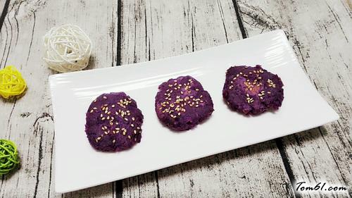 【香煎紫薯饼】