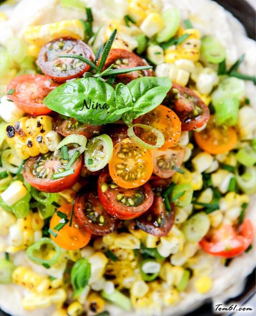 【圣女果鹰嘴豆泥色拉】