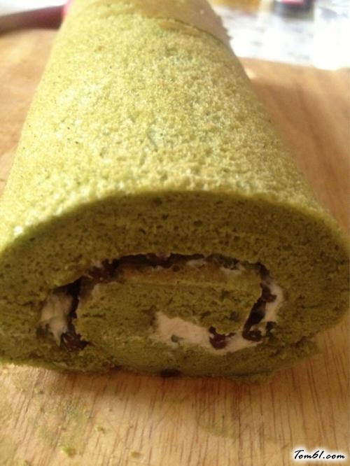 【抹茶蜜豆蛋糕卷】