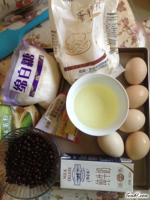 【抹茶蜜豆蛋糕卷】