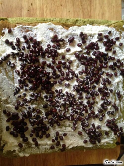 【抹茶蜜豆蛋糕卷】