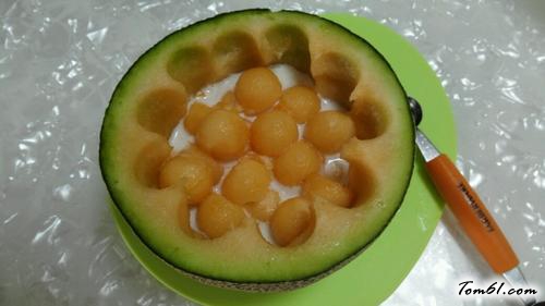 【哈密瓜芋圆捞】