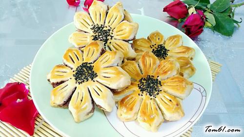 【莲蓉酥（豆沙酥）】