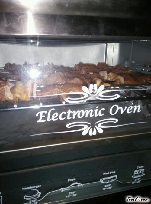 【烤箱烤肉串】