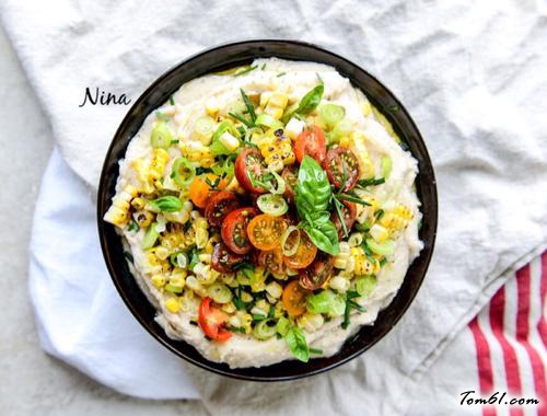 【圣女果鹰嘴豆泥色拉】