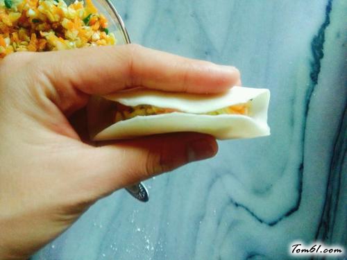 【卷心菜素馅蒸饺子】