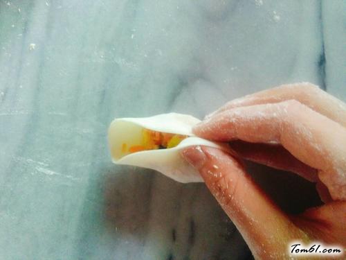 【卷心菜素馅蒸饺子】