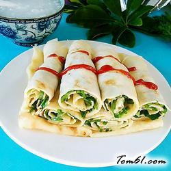 韭菜卷饼的做法