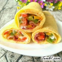 三彩鸡蛋卷的做法