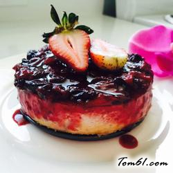 烤蓝莓芝士蛋糕的做法