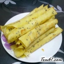 平底锅脆皮蛋卷的做法