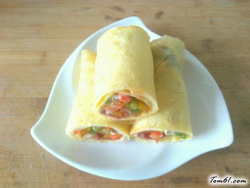 【三彩鸡蛋卷】