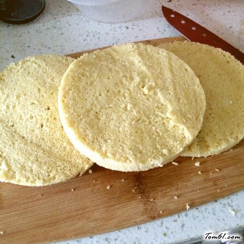 【蒸奶油水果蛋糕】