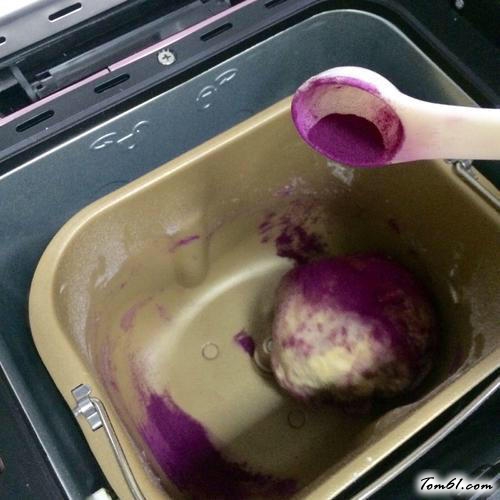 【紫薯蜜豆面包】