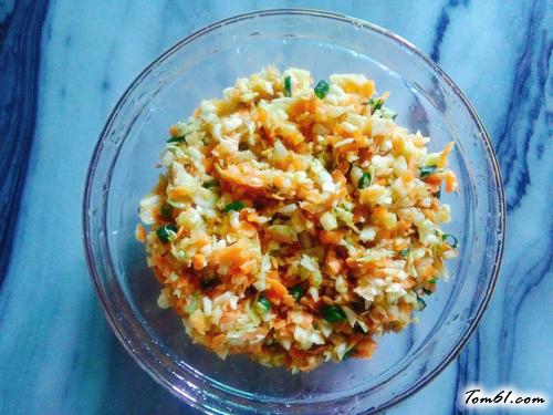 【卷心菜素馅蒸饺子】