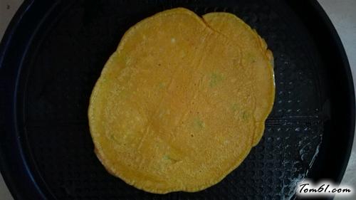 【胡萝卜鸡蛋葱油饼】