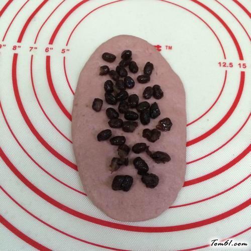 【紫薯蜜豆面包】