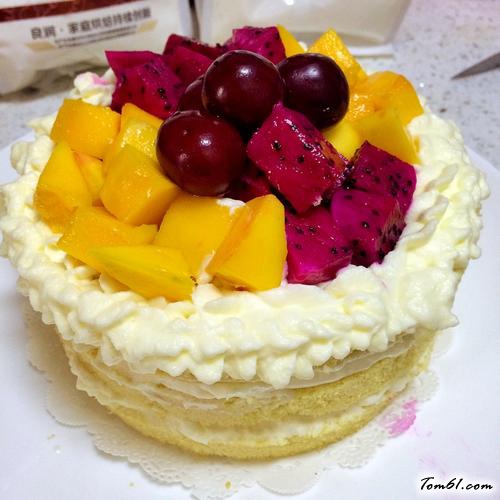 【蒸奶油水果蛋糕】