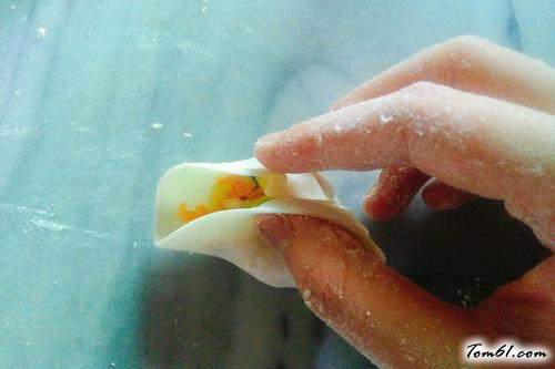 【卷心菜素馅蒸饺子】