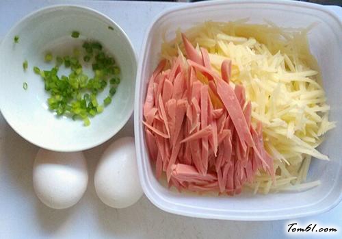 【土豆火腿鸡蛋煎饼】