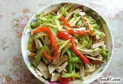 秋日健脾胃之好菜，嫩南瓜炒香干