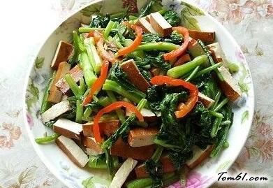 秋季素食者最爱--青菜炒香干