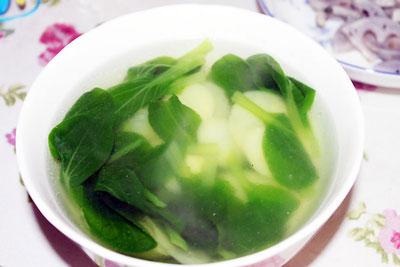 上海鸡毛菜洋山芋汤的做法及怎么做好喝