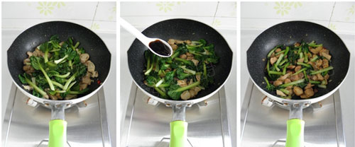 草菇炒乌塌菜的做法，草菇炒乌塌菜怎么做好吃图片2