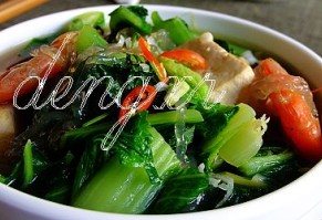 小白菜炖粉条的做法
