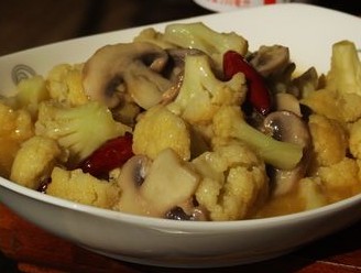 鸡汁菜花，素菜做出肉味道