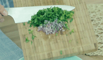 【浇汁青菜小丸子】和馅
