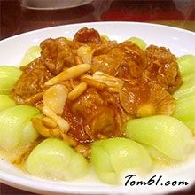 素面筋扒菜心的做法