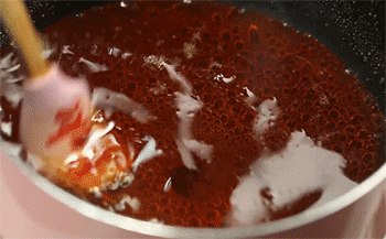【椰汁煎年糕】糖水化开
